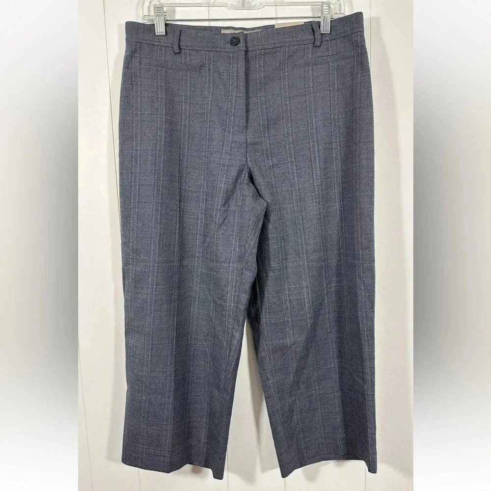 NWOT Croft & Barrow Sz 12 Crop Pants Trouser Stretch Casual Career